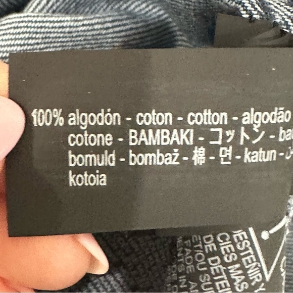 Zara Denim Button Up Shirtdress Blue - Picture 8 of 8